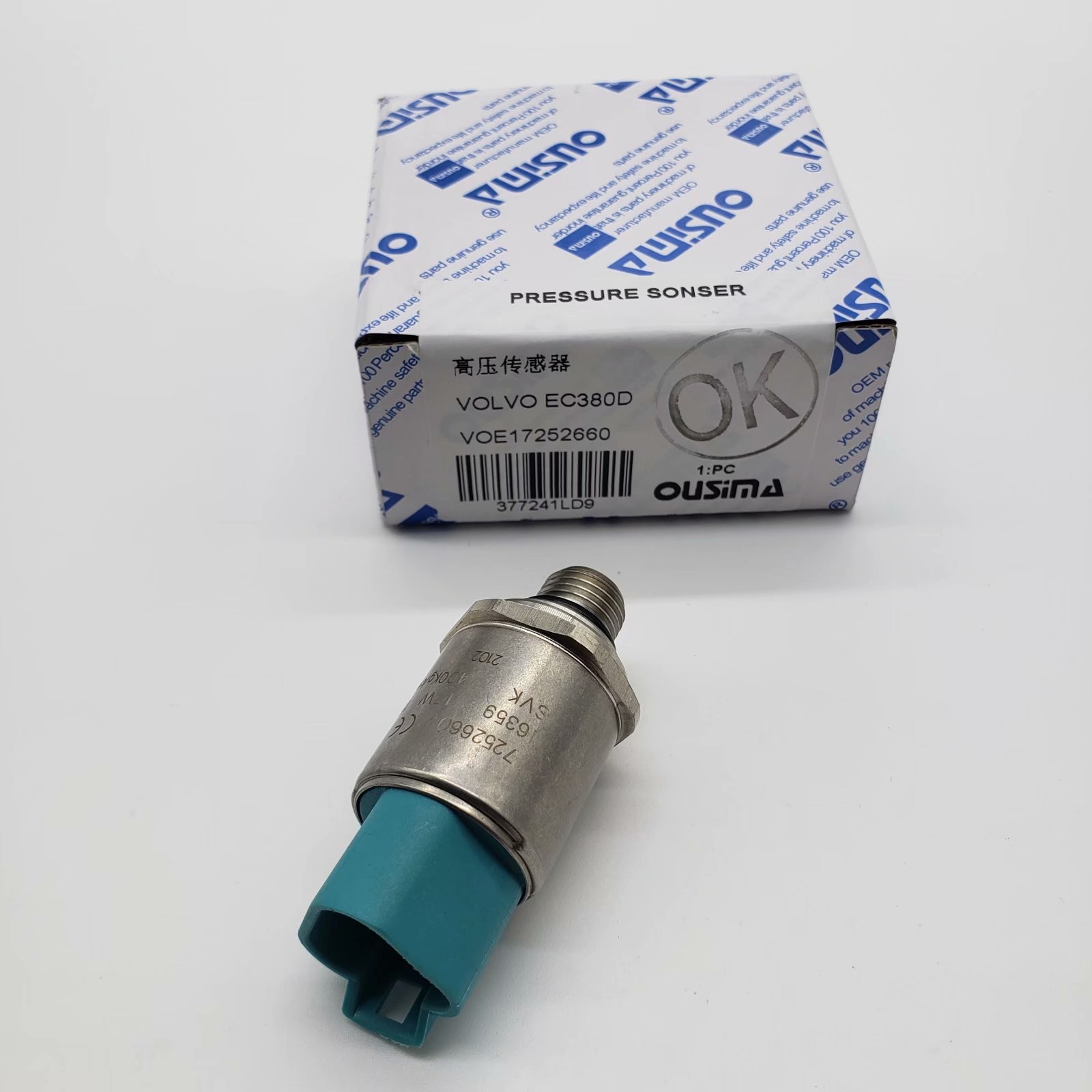 OUSIMSA 17252660 Pressure Sensor VOE17252660 Sensor For EC380D EC210 EC240