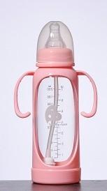 China BPA FREE baby feeding bottle in Borosilicate glass 150ml and 240ml wholesale