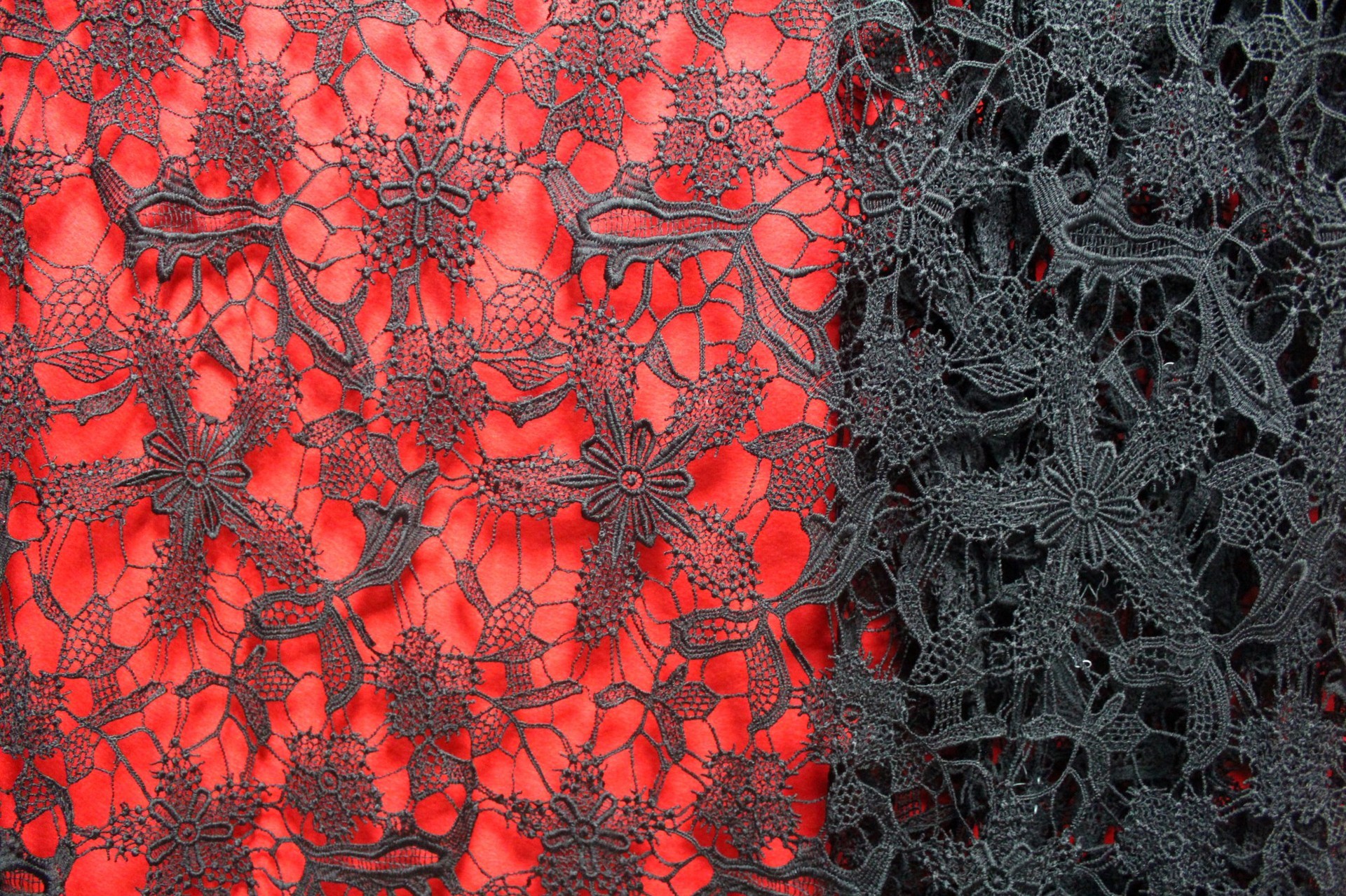 Garment Accessories Chemical Lace Fabric Water Soluble Embroidery lace fabric in Different Color