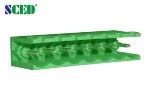 China 18A Power Distribution Terminal Block 300V Pitch 5.08mm Male Parts PA66 wholesale