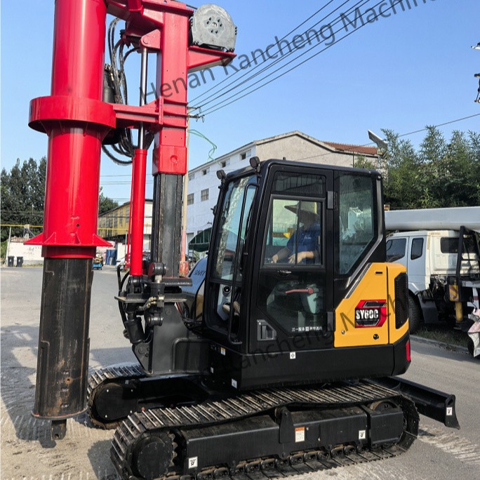 RCQ-10C Hydraulic Mini Pile Drilling Rig 10m Depth With 10-45RPM R/Min Rotary Speed