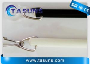 China White 9.5mm 10mm Fiberglass Curtain Rod With Stainless Steel Snaps wholesale