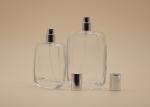 Aluminum Cap 50ml 100ml Glass Perfume Bottle Customized Color For Cosmetic