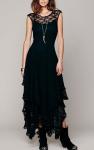 Oem Apparel Manufacturers Women'S Sleeveless Lace Floral Elegant Cocktail Dress