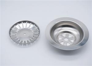 China Polished Kitchen Sink Drain Stopper , SS304 Stainless Steel Sink Strainer wholesale