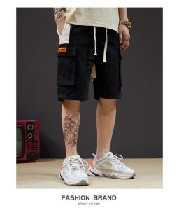 China Straight Wide Leg Men Streetwear Shorts Polo Cargo Shorts wholesale