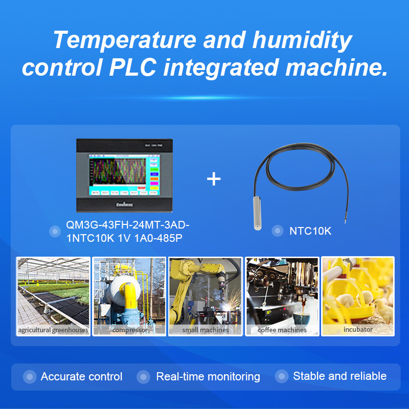 1024x600 Program Logic Controller 10 Inch Temperature Humidity For Oven Broiler