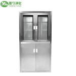 Custom Stainless Steel Medical Cabinet , Sliding Glass Door Medicine Cabinet