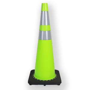 China Green Safety PVC Traffic Cone Marking Road Hazardous Areas Enhanced Visibility wholesale