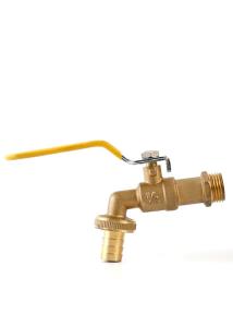 China Nontoxic Heatproof Brass Hose Bibb Ball Valve Nickel Plated Lead Free wholesale
