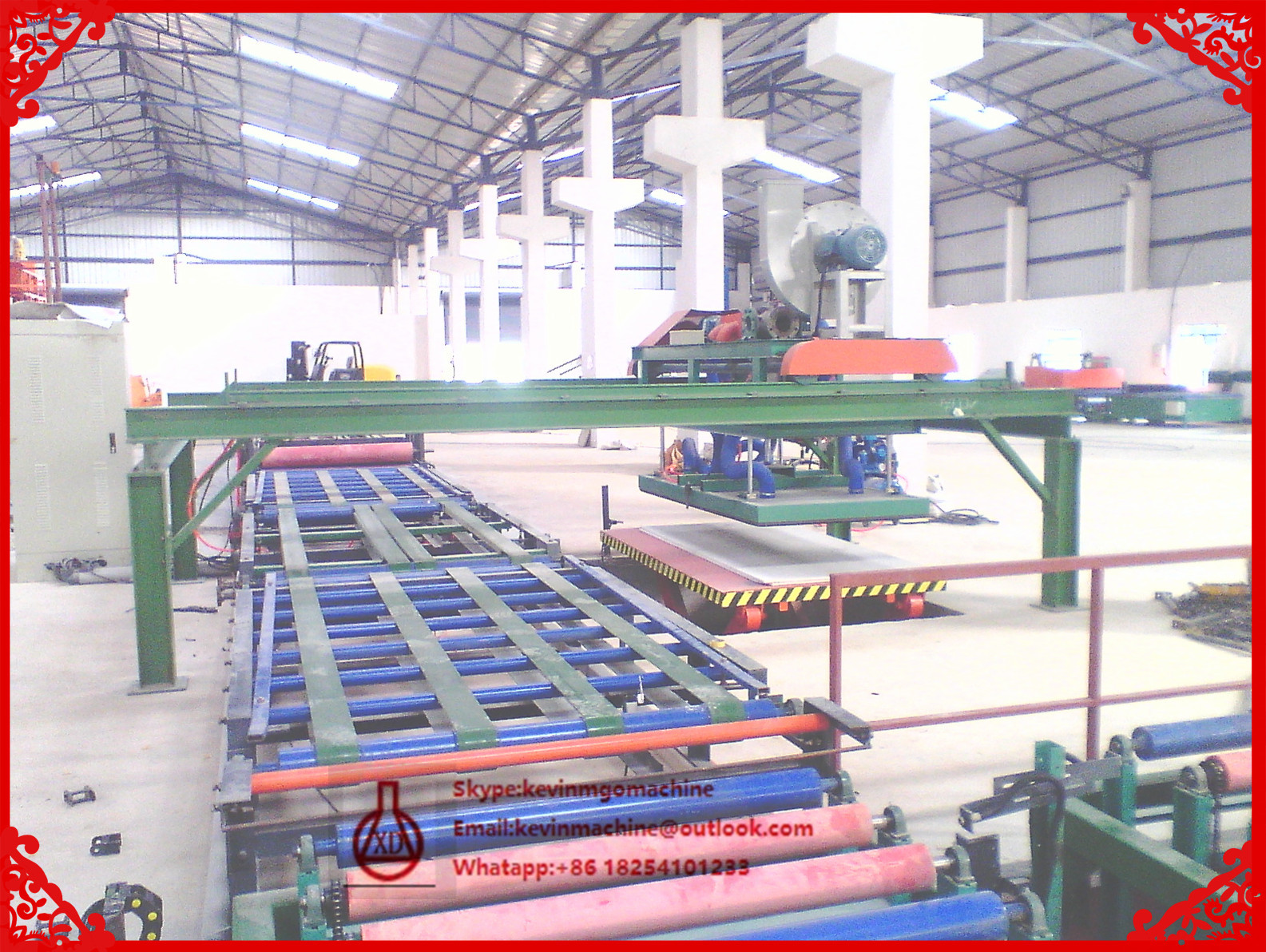 45# Steel Constructure Magnesium Oxide Board Production Line for Wall Pannel