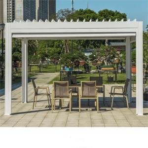China 3.6x4.2m Aluminum Louvered Pergola Villa Garden Landscape Leisure Shade Pergola wholesale