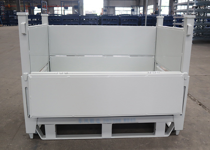 Q235 Steel Stillage Cage Crates Sheet Metal Pallet Custom 940x545mm