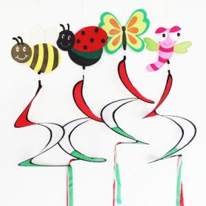 China Seasonal Wind Spinner bee ladybug butterfly dragonfly wholesale