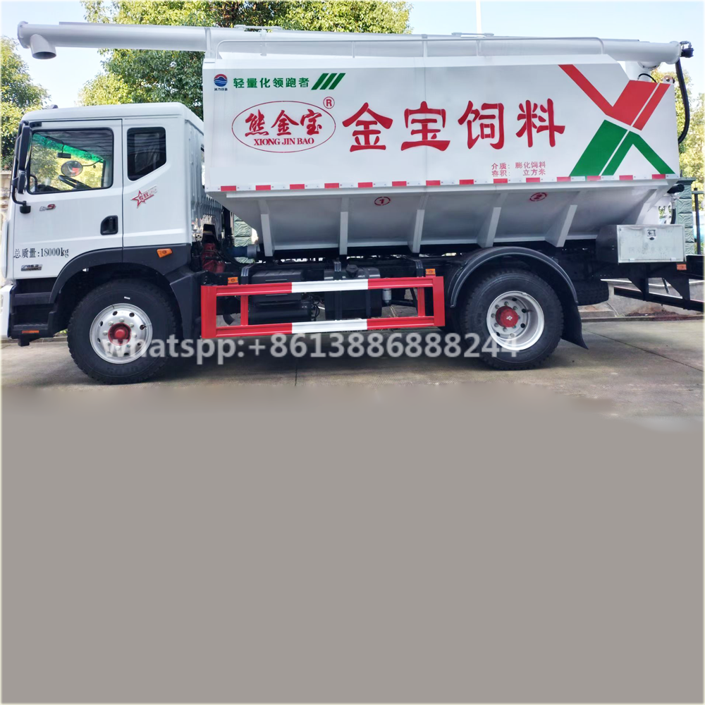Factory Direct Sales Bulk D9 20000 Liters Feed Truck Farm Animal Feed Transporter Bulk Cement Tanks