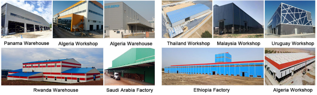Prefab Steel Workshop Building Light Weight Corrosion Resistant