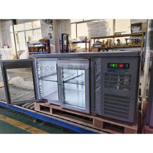 China 110V 60Hz Commercial Undercounter Freezer Double Glass Door For Restaurant wholesale