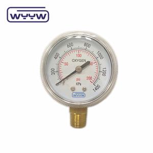 China oxygen cylinder pressure gauge wholesale