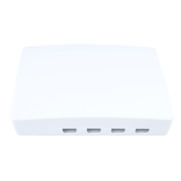 SC Connector 4 Cores Plastic Fiber Optic Faceplate Socket Panel for FTTH Networks 5