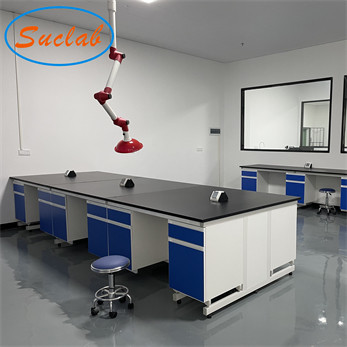 2022 Professionally Customized Made Lab Bench Blue/ Grey white Chemical