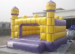 Square Shape Inflatable Jumping Castle / PVC Tarpaulin Commercial Bouncy castle