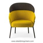 Modern Hotel Living Room Upholstered Fabric Leisure One Seater Armchair