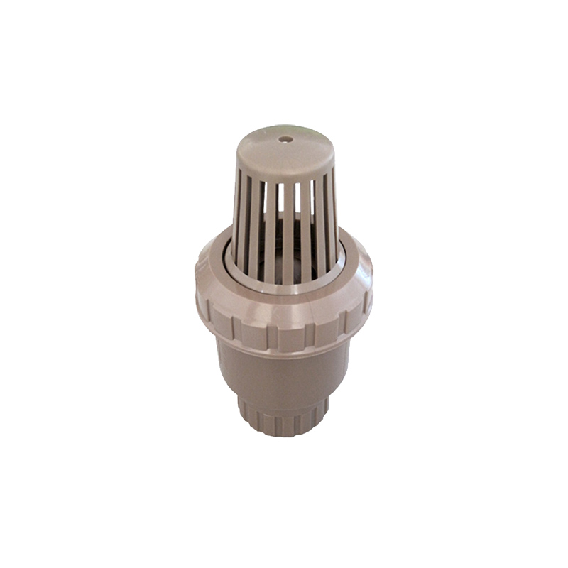 110mm PP Ball Foot Valves for Pumping White Grey Plastic Manufacture