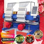 Newest technology 2 head embroidery machine 400*500mm computer embroidery