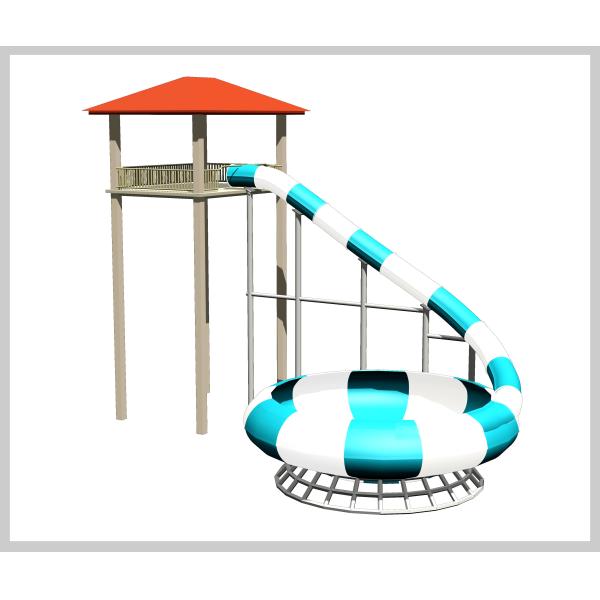 Customized Exciting Aqua Park Fiberglass Water Slides / Body Slide for Water Fun