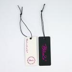Fashion Folded Clothing Thick 2mm Personalized Hang Tag Debossing