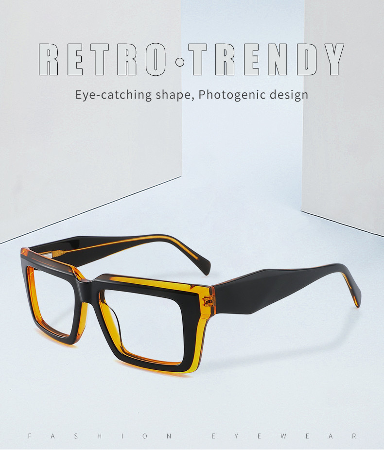 Thick Acetate Frame Glasses 145 mm , Tortoiseshell women frame glasses
