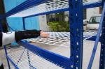 1880mm Length 600mm Width Warehouse Storage Shelves Blue Color