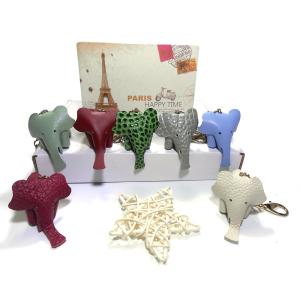 China OEM Cute Gold Plating Animal Leather Keychain CE Certification wholesale