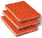 Multicolor Synthetic Sports Flooring Recycled Rubber Outdoor Flooring