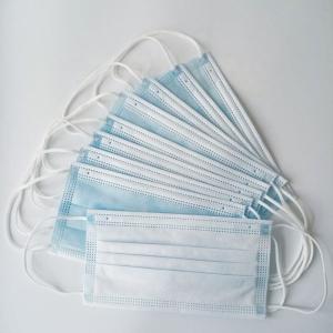 China 3 Ply Surgical Disposable Protective Face Mask Anti Droplets With Earloop wholesale