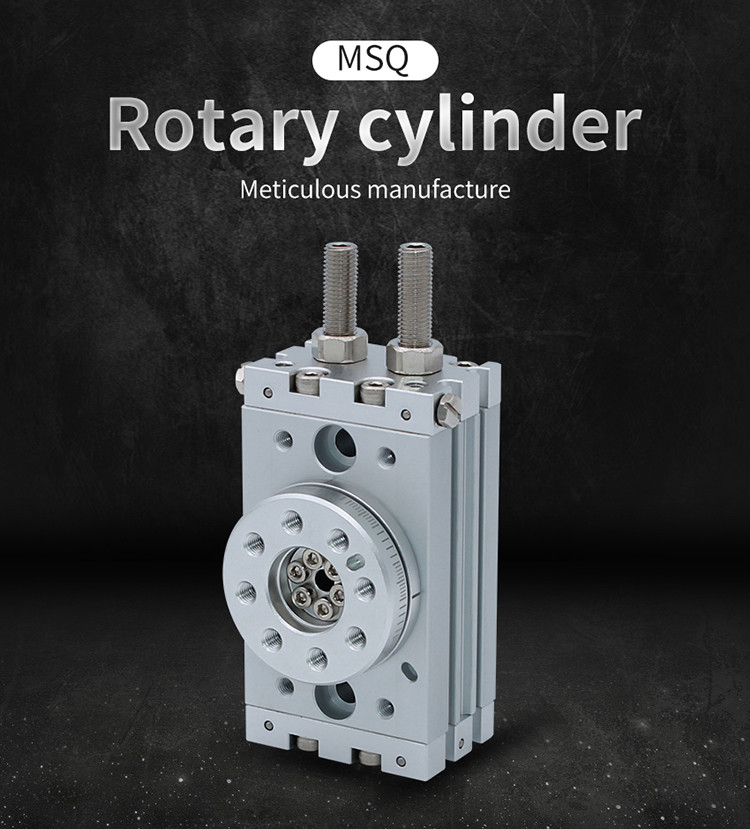 Aluminum Rotary Air Cylinder , Compact Rotary Air Actuators Integrated Table