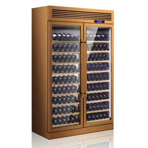 China Full 304 200 Bottles Stainless Steel Wine Fridge Commercial Cooler Cabinet wholesale