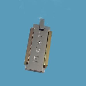 China 316L Stainless Steel Rectangle Square Shaped Necklace Pendant LPS0074 wholesale