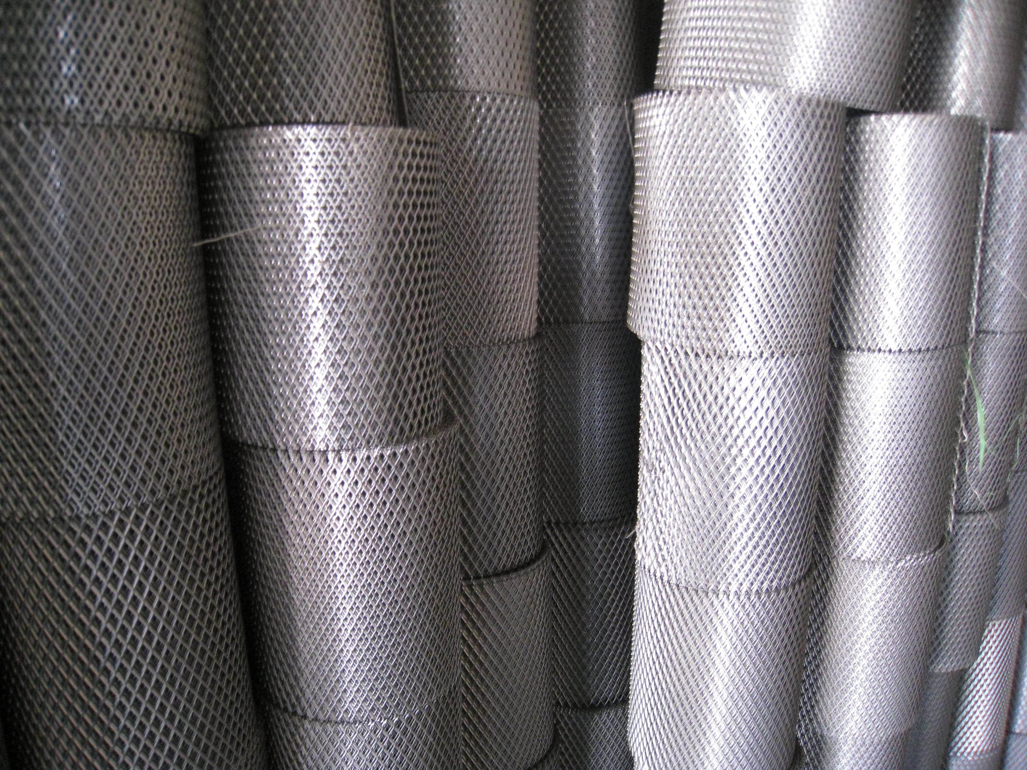 Polishing Hexagonal Expanded Metal Security Mesh 0.5mm 1mm Thick For Gutter Guard