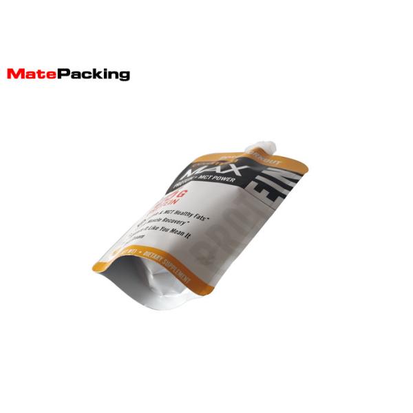 Stand Up Baby Food Pouches Aluminium Foil High Barrier Spout Top Protein Drink Bag