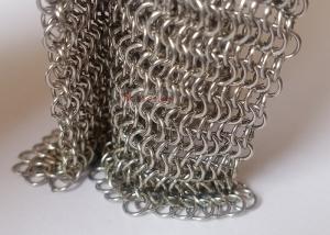 China Weld Stainless Steel Chainmail Wire Mesh For Room Curtain wholesale