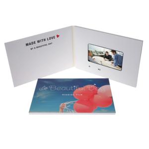 China Advertising A4 LCD Video Greeting Card With Rechargeable Battery wholesale