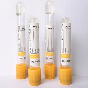 China Gold Serum Gel Blood SST PRP Tubes 10ml Anticoagulant wholesale