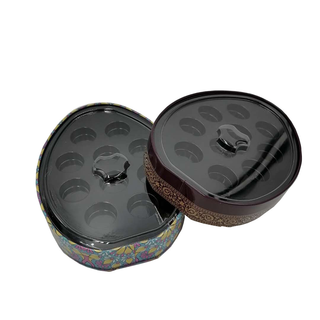 Printed Easter Egg Tins Empty Metal Food Tin Boxes Custom Vintage Tin Cans