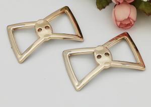 China Beautiful Bow Knot Summer Buckles For Shoes Non Slip Plastic Bow D670 wholesale