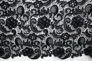 China Garment Accessories Chemical Lace Fabric Water Soluble lace fabric in Different Color wholesale