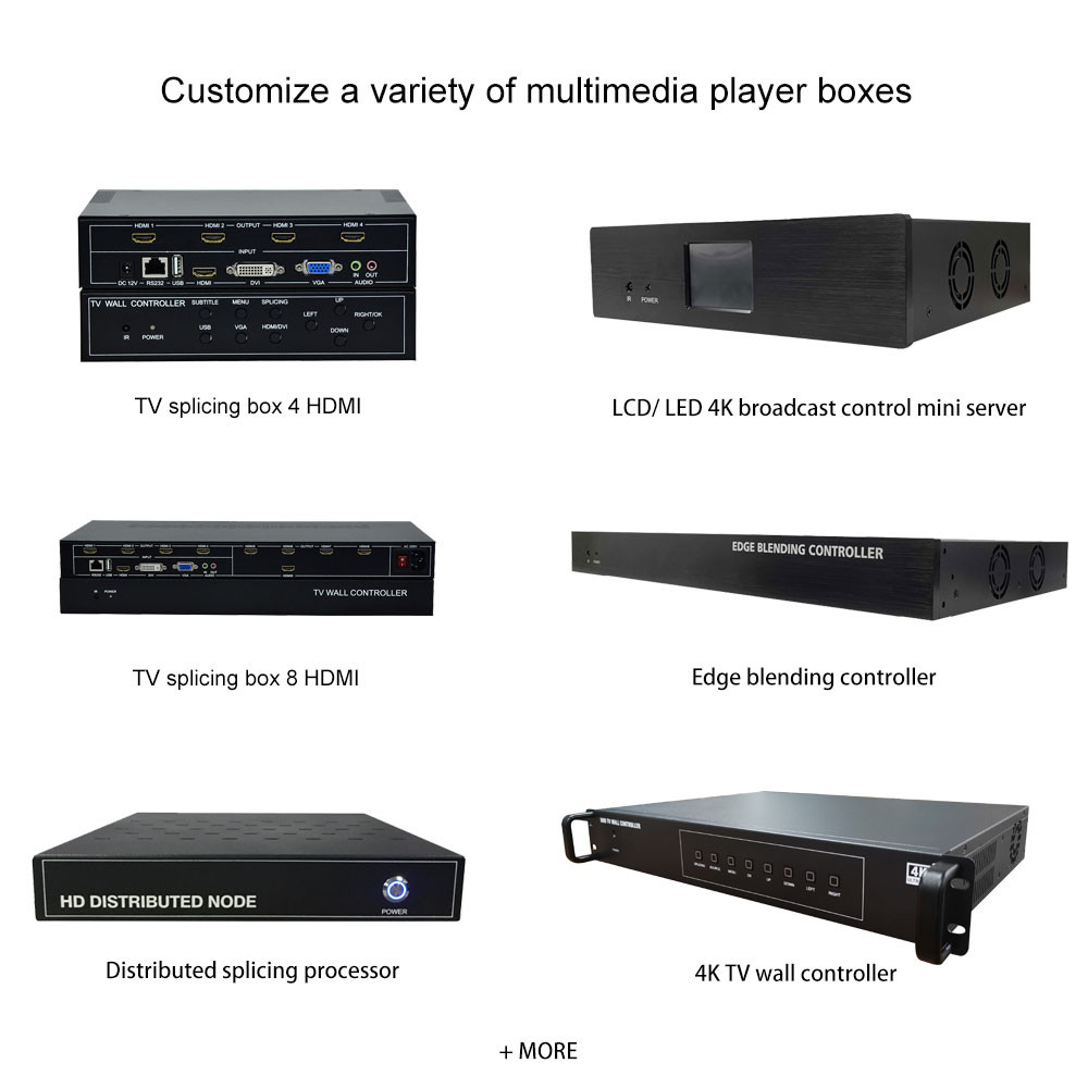Multi Media Box 4K Media Player Box Android 11 Smart OS LCD 4K Display RK3568