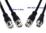 Black BNC Male To Male RF59 Cable Wiring Harness