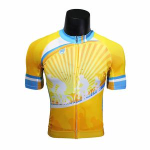 China Soft Fabric Womens Cycling Tops / Mountain Bicycle Jersey European Size wholesale