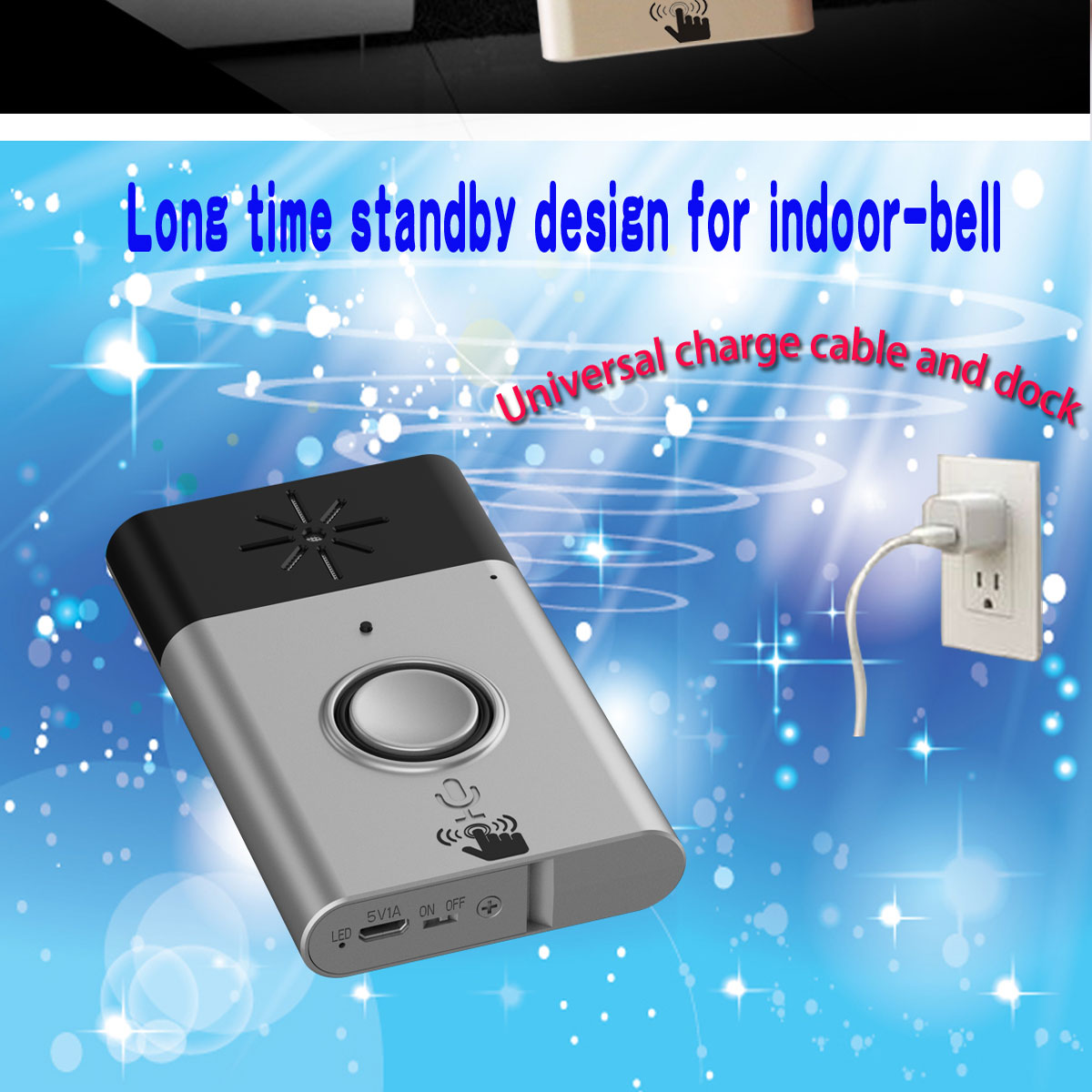 new arrival press to talk wireless door bell